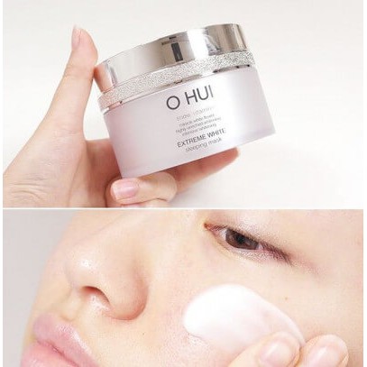 Kem mặt nạ ngủ Ohui Extreme White Sleeping Mask 100ml dưỡng trắng da, tối màu, cho làn da trắng trong - Ngọc Linh