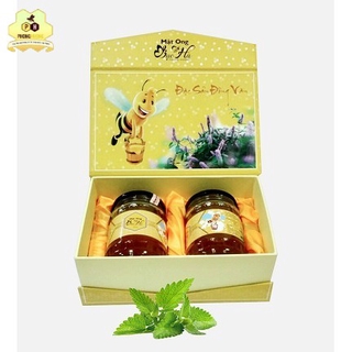 Mật ong bạc hà 700ml - Mật đặc sản Đồng Văn Hà giang ( Hộp Qùa Biếu sáng trọng)