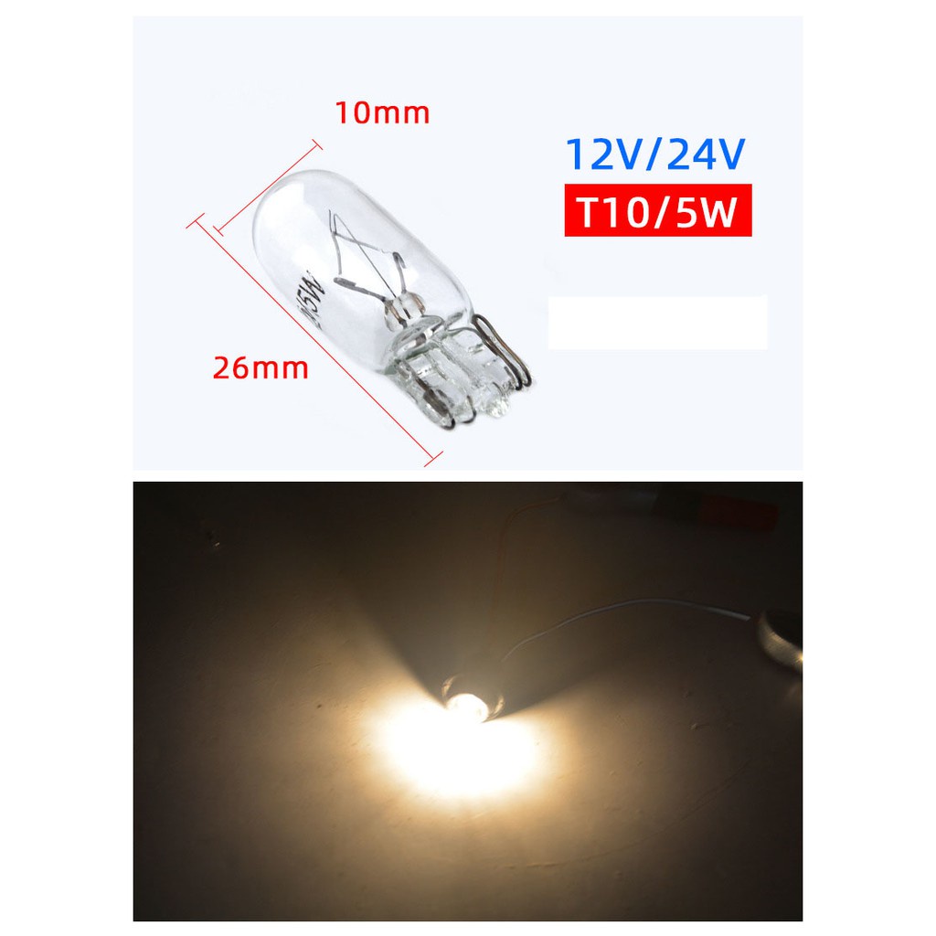 Bóng Đèn Halogen T5/T10/T15/T16/T20/S25/1156/1141/1016/G11/G18 12V Dành Cho Ô Tô