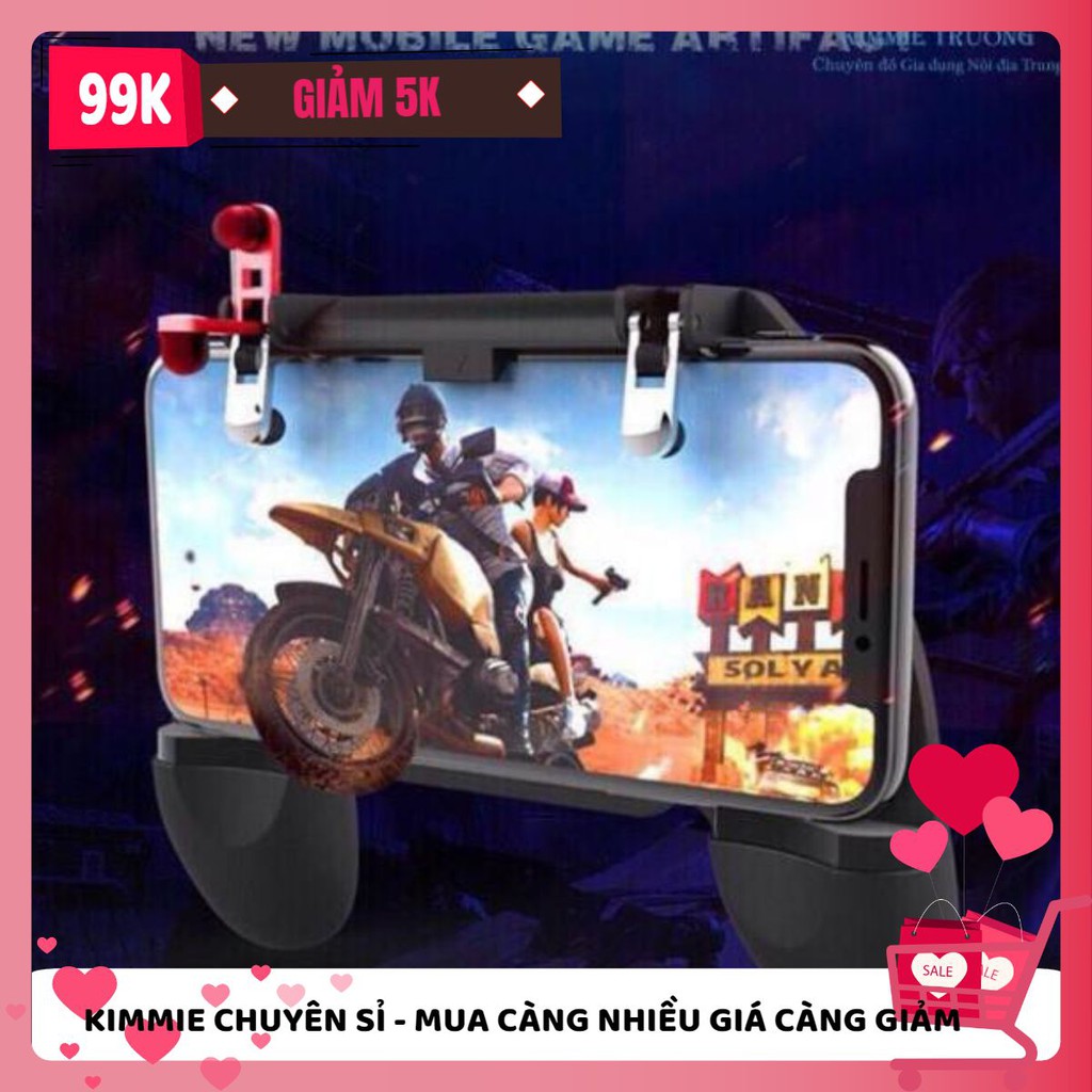 [MUA NHIỀU GIẢM GIÁ] [MÃ GIẢM KIMFAM5] Tay Cầm Chơi Game W10 Hỗ Trợ Game Pubg, Free Fire Controlle