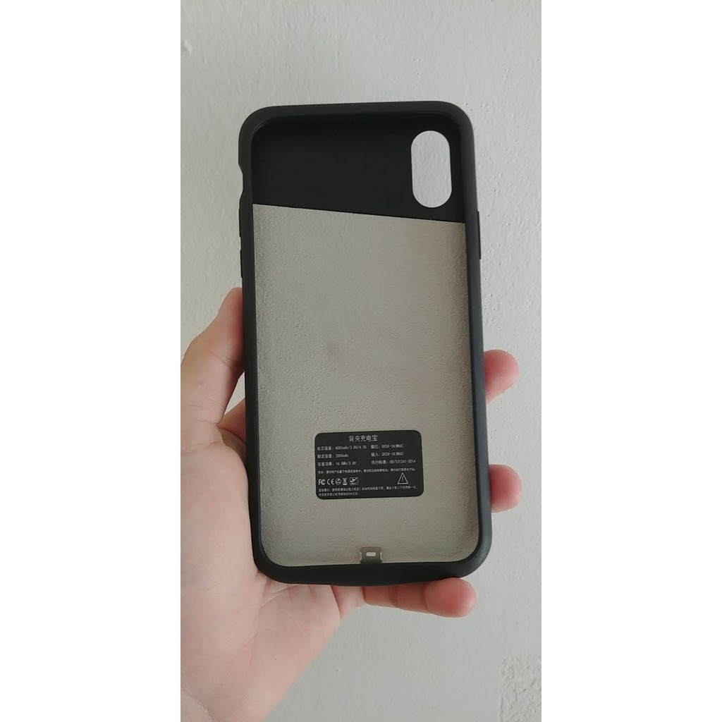 Ốp lưng kiêm sạc dự phòng cho Iphone X 4000mah