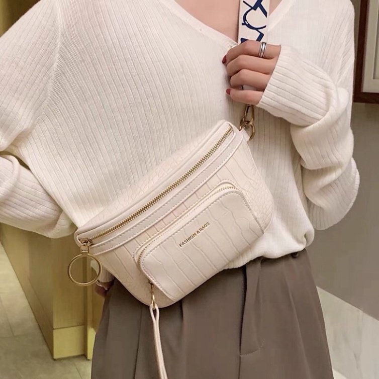 Túi đeo chéo bao tử nữ đẹp cá tính đi chơi hot trend