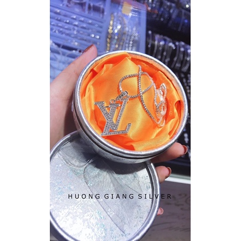 Dây chuyền LV bạc s925