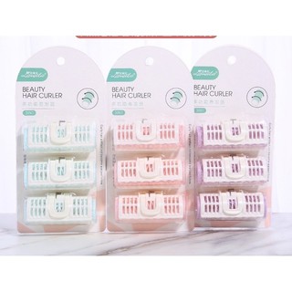 ( Set 3 chiếc ) Lô uốn tóc tự dính / Lô cuốn tóc có kẹp
