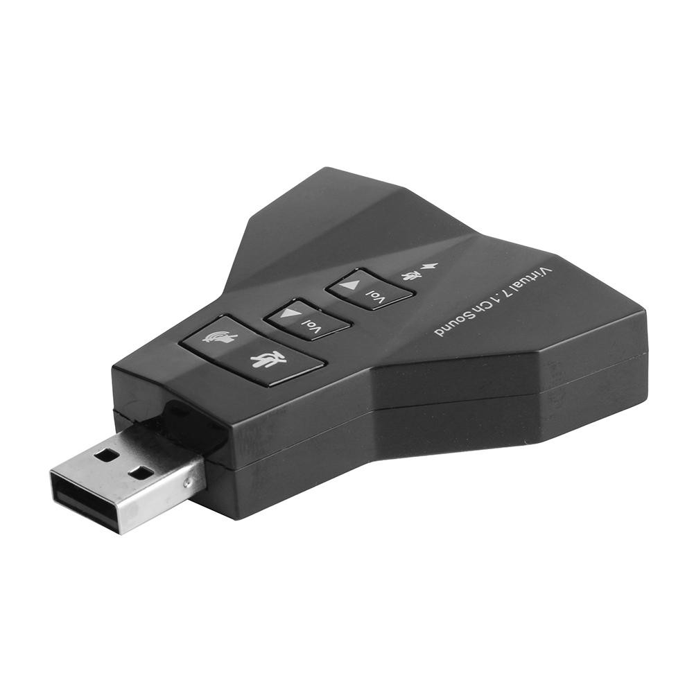 Thiết bị chuyển đổi đầu cắm âm thanh 3D có cổng micro kép 7.1 đa năng | BigBuy360 - bigbuy360.vn