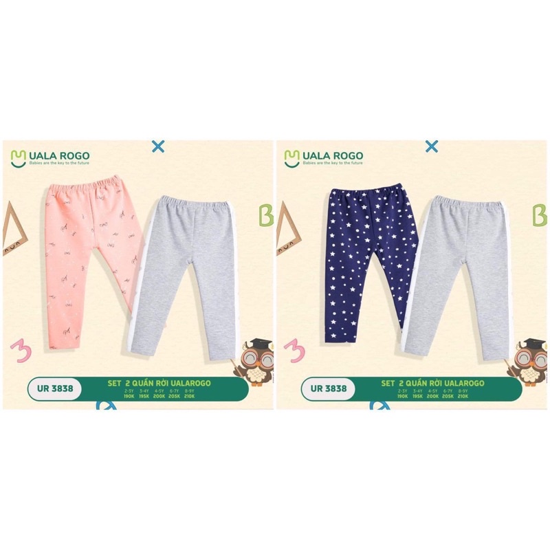 Xả hàng/ set 2 quần nỉ Uala cho bé