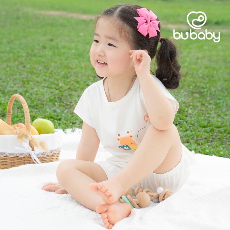 Bộ quần áo mùa hè cộc tay bé gái BuBaby BBC018.01