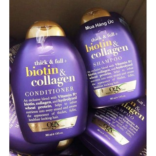 Cặp dầu gội+xả biotin & collagen