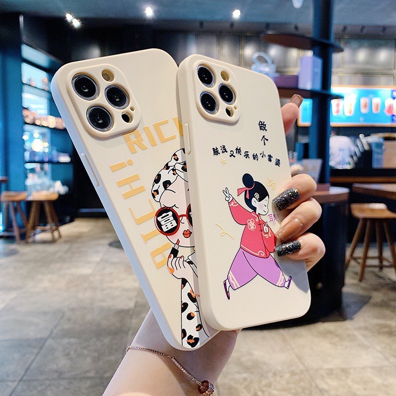 Ốp lưng BVC cạnh vuông rich 5 6 5s/6/6plus/6s/6splus/7/7plus/8/8plus/x/xr/xs/11/12/pro/promax/13/13Promax/14Promax