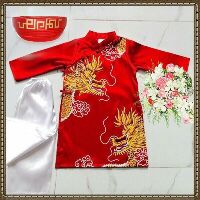 Combo 4 áo dài bé trai