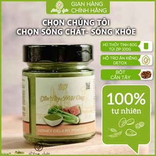 Bột cần tây mật ong sấy lạnh NT Sống Chất nguyên chất nguyên vị dễ uống hỗ trợ ăn kiêng detox 60g/100g