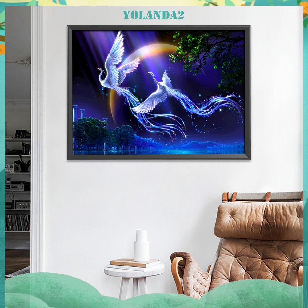 Tranh thêu chữ thập hình phượng hoàng 11ct tiện lợi