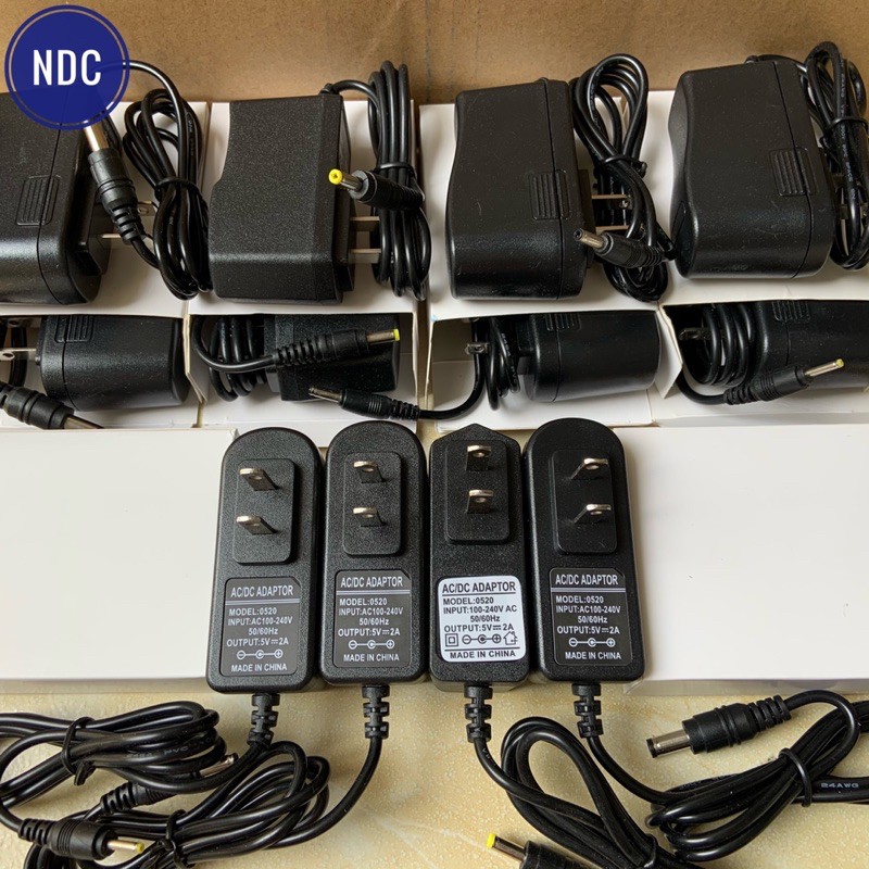 Nguồn 5V-2A  2.5mm 3.5mm 4.0mm 5.5mm