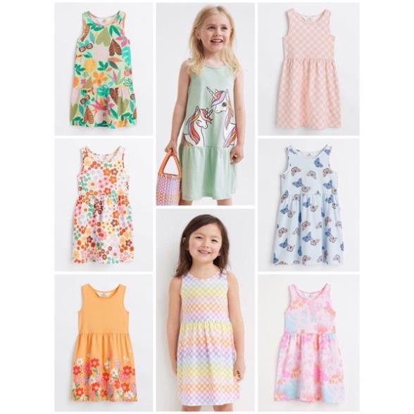 Váy sát nách cotton bé gái vợt sale