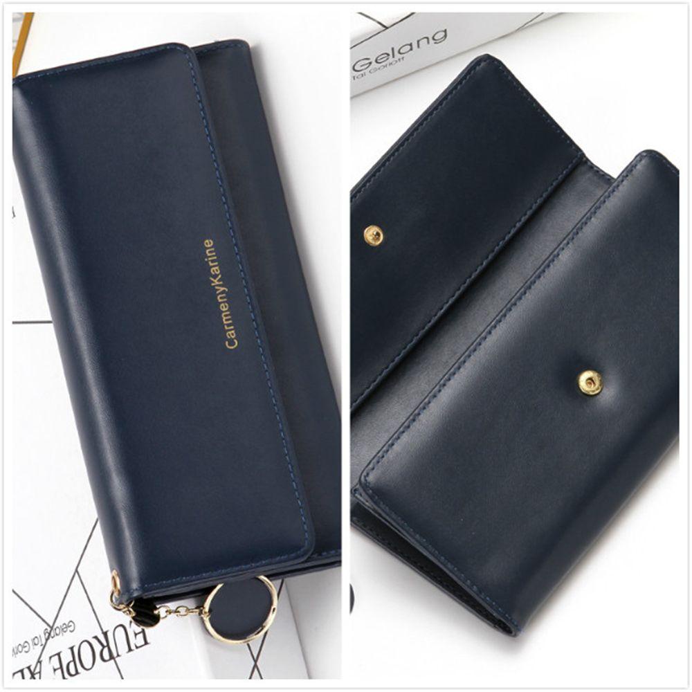 WATTLE Ví Dài Đựng Thẻ Thời Trang Hiệu Cartera Mujer Giá Đỡ