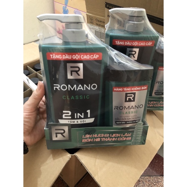 COMBO ROMANO 2 IN 1 TẶNG DẦU GỘI