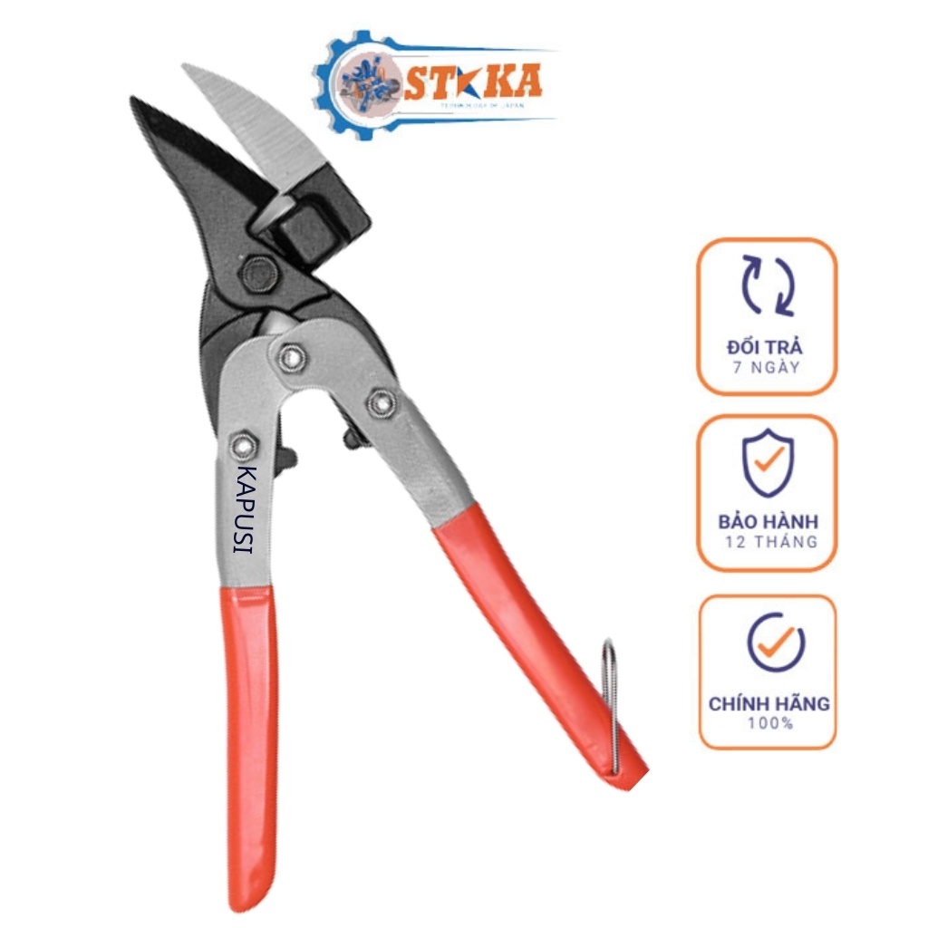 Kéo Cắt Tôn Công Lực Mỏ Xéo 10inch Nhật Kapusi Chính Hãng Cao Cấp, Hàng Nhập Nội Địa Nhật
