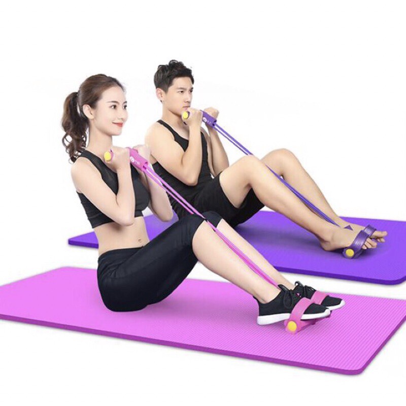 Dây Kéo Đàn Hồi 4 Ống Cao Su Tập Thể Dục - Dụng Cụ Tập Gym Tại Nhà Tập Toàn Thân Nâng Cao Sức Khỏe