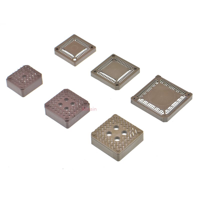 5PCS DIP/SMD SMT PLCC SOCKET ADAPTER IC Block 32P 44P 52P 68P 84P PLCC32 PLC. C44 PLCC52 PLCC68 PLCC84 32/44/52/68 Pin.