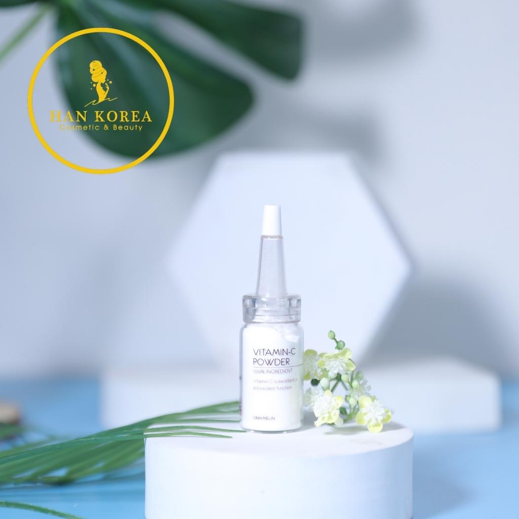 Set kem dưỡng Vitamin c Booster 50ml + Bột Vitamin c Power 12g, dưỡng trắng da, trẻ hóa da, mờ thâm sạm nám HÂN KOREA