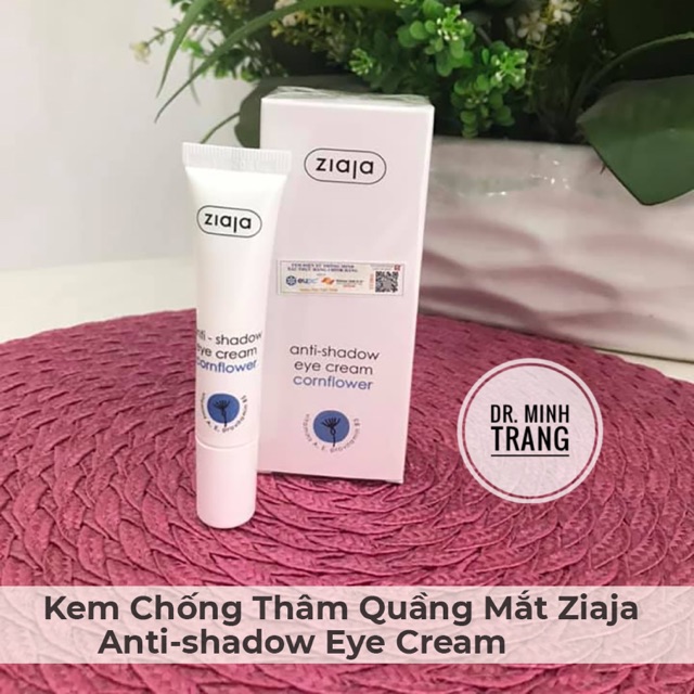 [CHÍNH HÃNG] Kem Chống Thâm Quầng Mắt Ziaja Anti-shadow Eye Cream 15ml