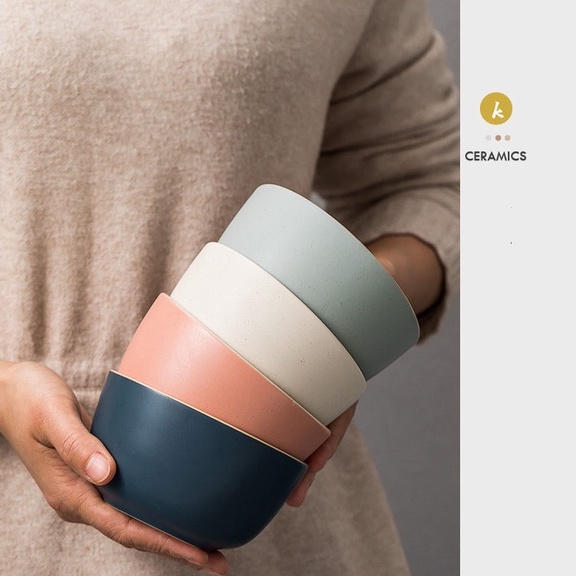 Bộ chén dĩa bát đĩa màu basic