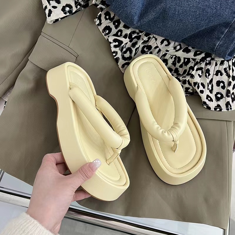 Dép xỏ ngón đế dày chống trượt thời trang mùa hè tùy chọn màu sắc