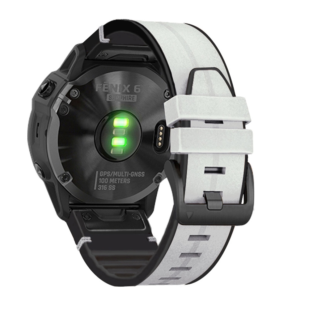Dây đeo thay thế bằng da và silicon cho đồng hồ Garmin Fenix 7 7x 6 6x Pro Sapphire GPS 5 5x Plus