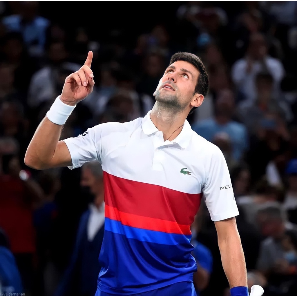 Đồ Thể Thao Nam,Bộ Tennis LC Djokovic phối trắng đỏ, Set thi đấu Tennis 2022