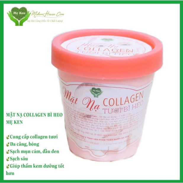 ☀️ ☀️ MẶT NẠ COLLAGEN TƯƠI BÌ HEO MẸ KEN 200ml - Cung cấp collagen cho da☀️ ☀️