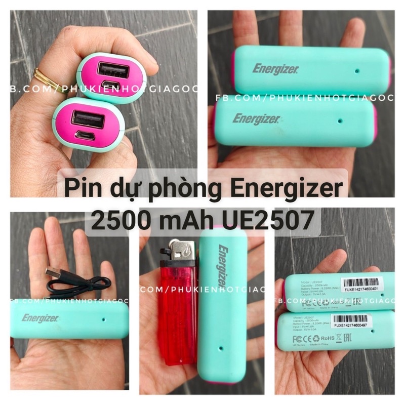 Pin sạc dự phòng 2500 mAh Energizer UE2507 qua sử dụng