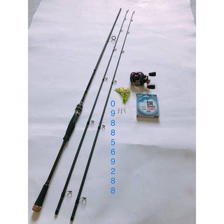 Bộ Cần Câu Lure Bạo Lực HUNTING BLACK 2 NGỌN và máy