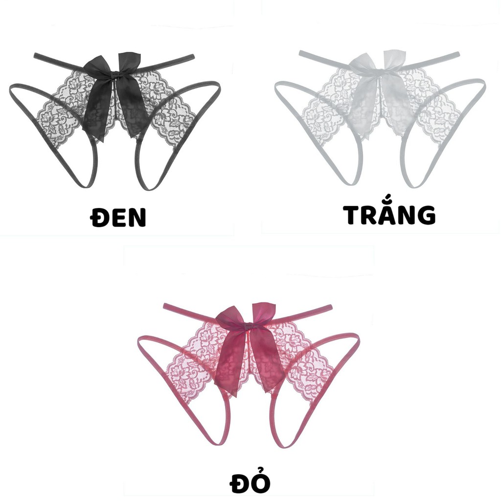 Quần Lót Lọt Khe ❤️FREESHIP❤️ Quần Lót Ren Sexy Hở Đáy thiết kế đính nơ sau gợi cảm sexy mã 5008 | BigBuy360 - bigbuy360.vn