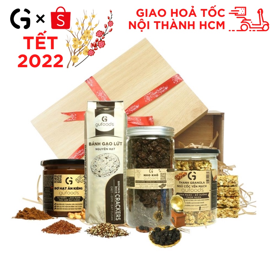 Hộp quà tặng GUfoods - Quà Tết 2021 / Quà biếu / Quà nhân dịp đặc biệt