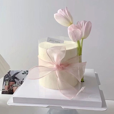 Cuộn Dây Ruy Băng 10 Yards Bằng Lụa Họa Tiết Bướm / Cánh Hoa Trang Trí Bó Hoa / Làm Quà Tặng