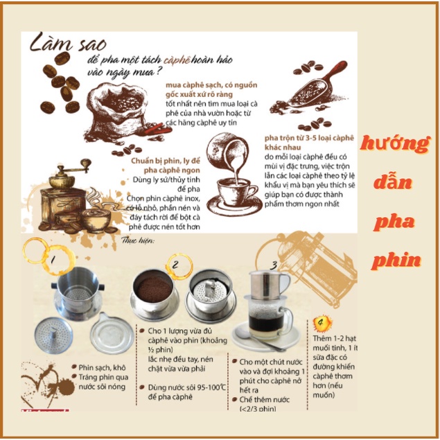 Cà phê nguyên chất Arabica và Robusta rang mộc dùng pha phin truyền thống, cafe nguyên chất pha phin INNOKAFE, 500g