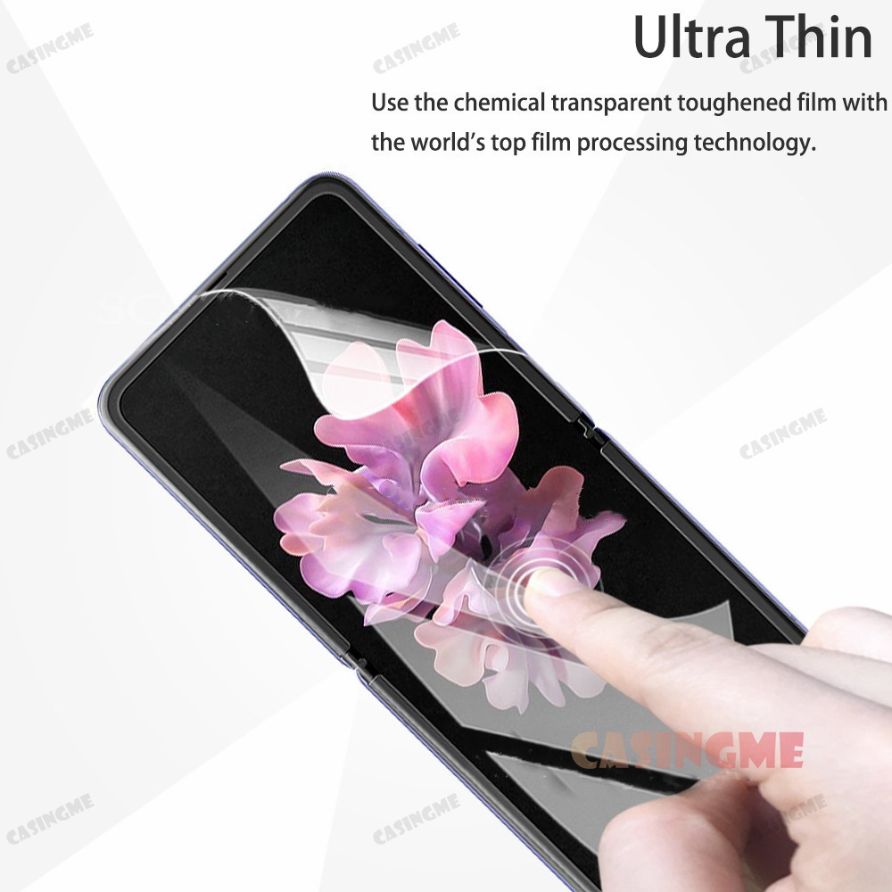Set 4 miếng dán Hydrogel bảo vệ màn hình cho Samsung Galaxy Z Flip 5 4 3 ZFlip3 ZFlip 3 Flip3