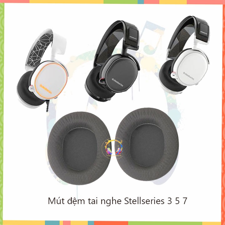 Ốp tai nghe Steelseries Arctis 3 5 7 pro màu đen_nhameocam