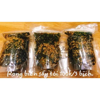Combo 3 gói rong biển sấy tỏi 100k
