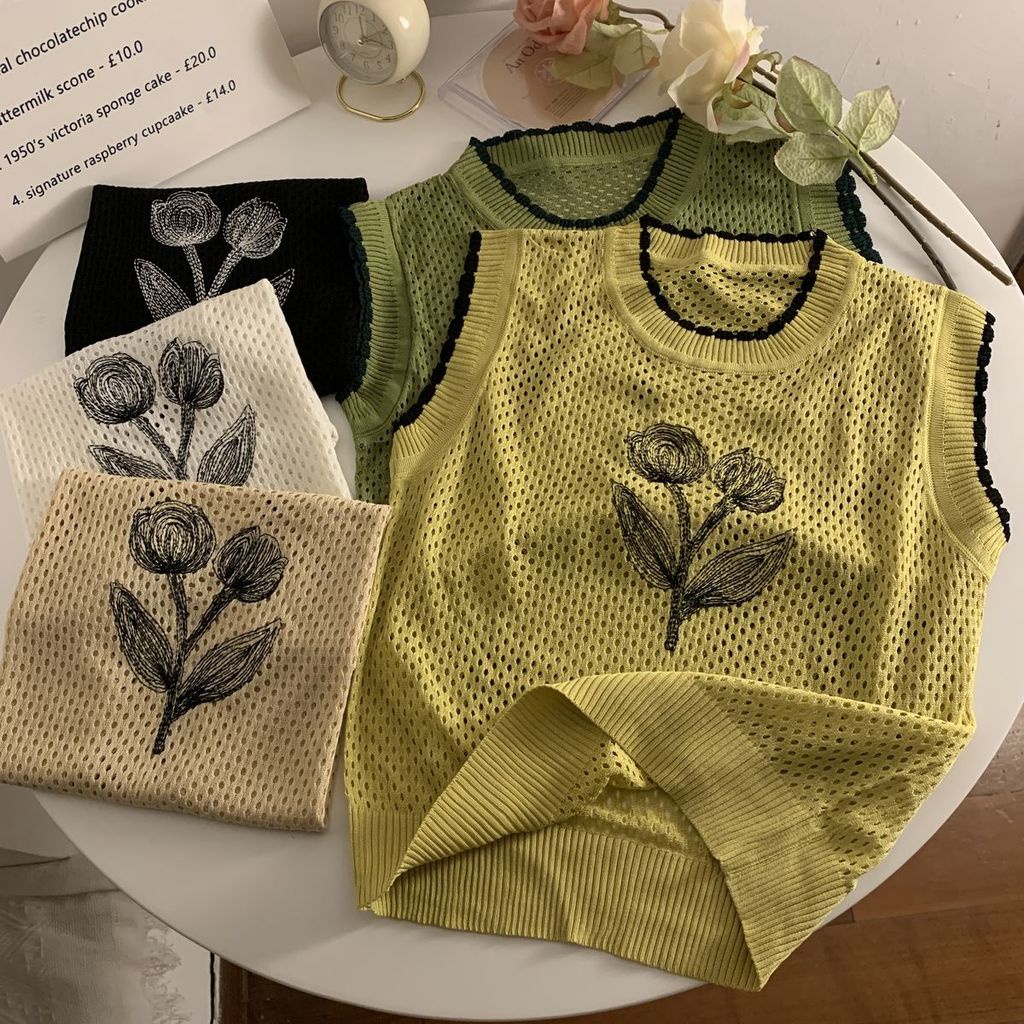 Áo Dệt Kim Sát Nách Thiết Kế Mới Thời Trang Dành Cho Mùa Hè