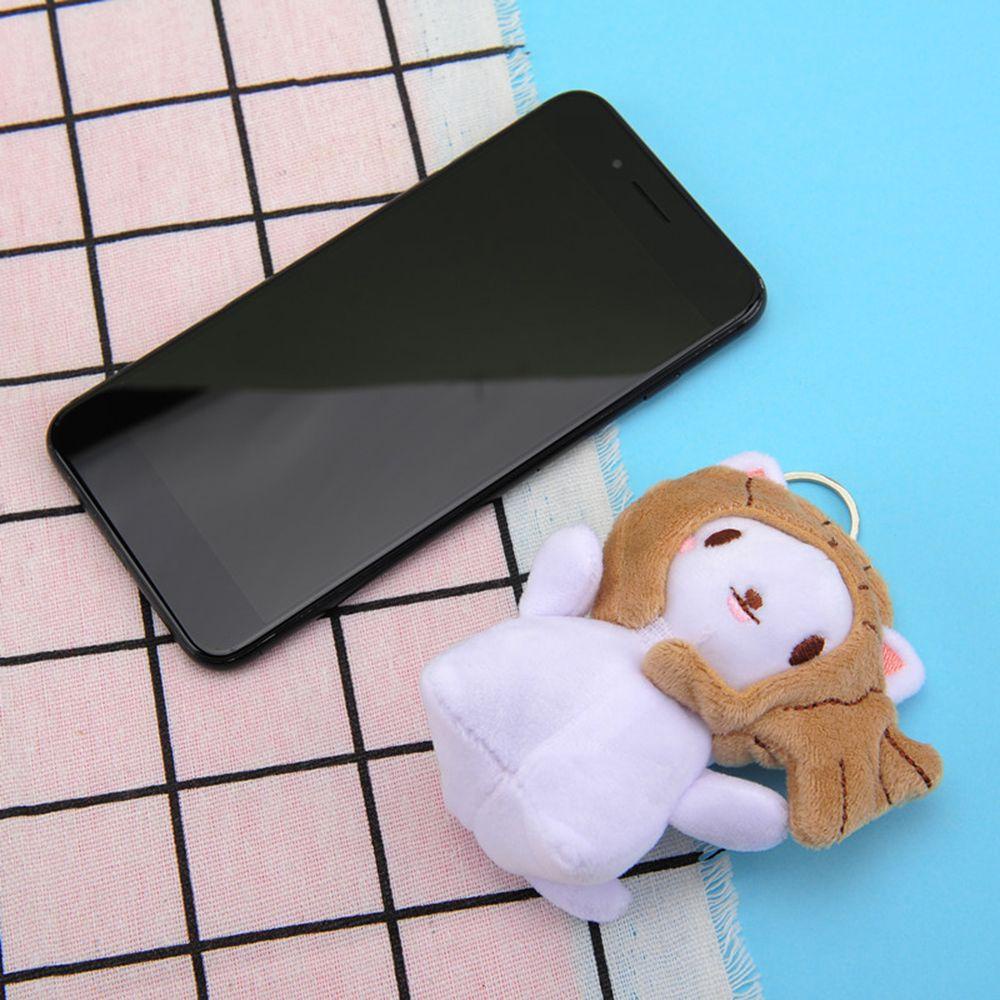 Móc Khóa Búp Bê Nhồi Bông Màu Cầu Vồng Đáng Yêu