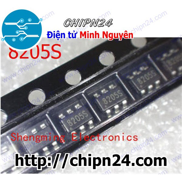 [3 CON] IC 8205S SOT-23-6 (SMD Dán) (FS8205 8205)