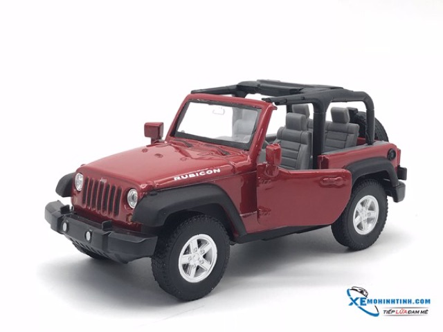 Xe mô hình Jeep Wrangler Rubicon WELLY 1:36 (Đỏ)