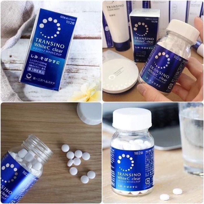 Viên Uống Trắng Da, Giảm Nám Transino White C Clear 120 Viên Nhật Bản.