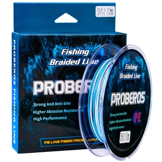 Dây câu cá PROBEROS bện 4 sợi PE 100m 10lb-100lb