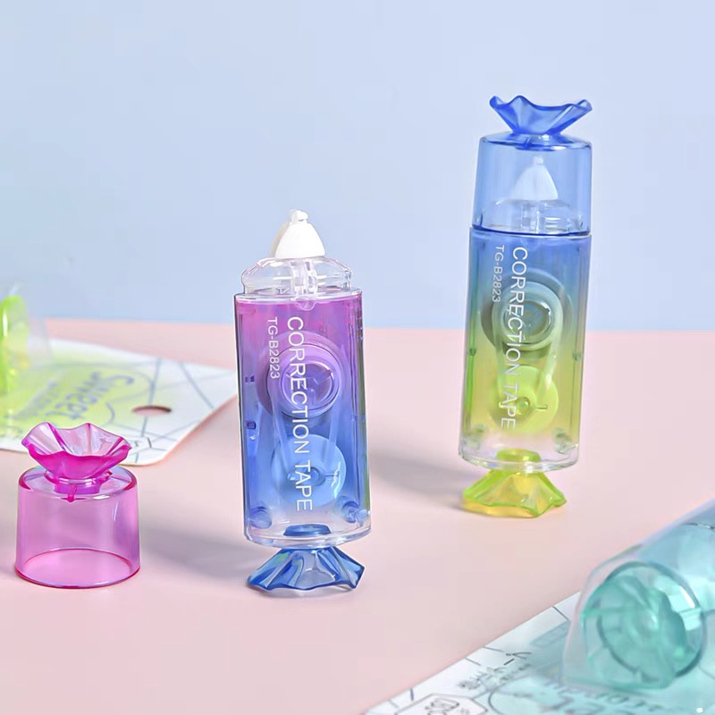 Băng sửa hình kẹo sáng tạo 5mm * 5m Băng sửa lỗi cho học sinh Văn phòng phẩm