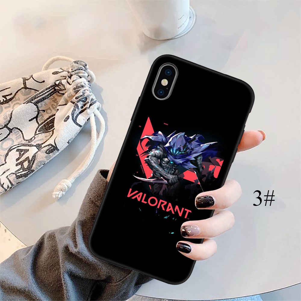 Ốp Điện Thoại Silicon Dẻo In Hình FO93 Valorant Cho iPhone 5 5S 6 6S 7 8 11 Pro Max Plus SE XR