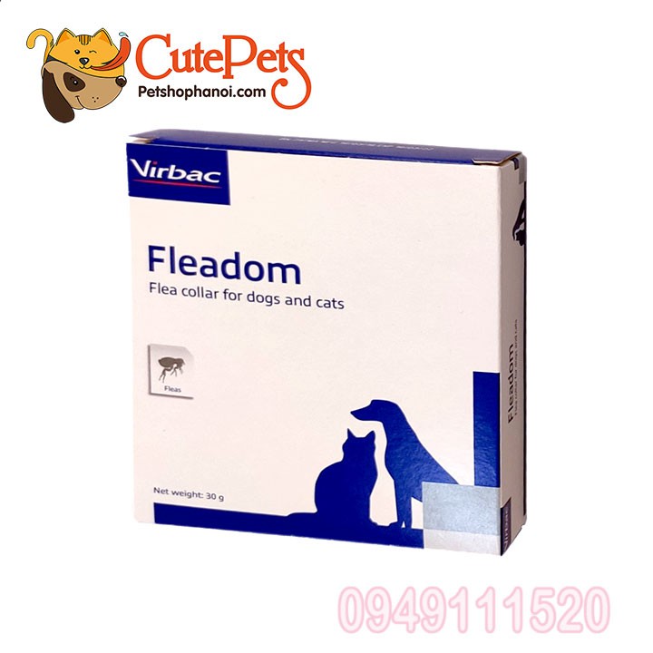 Vòng cổ chống rận Fleadom Virbac - CutePets