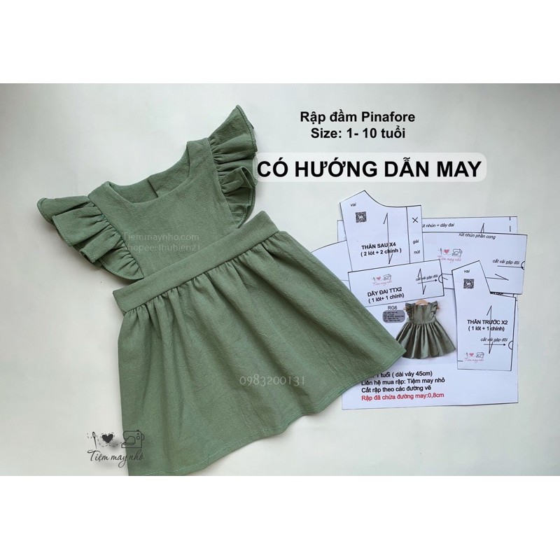 RG6_Rập giấy may váy pinafore