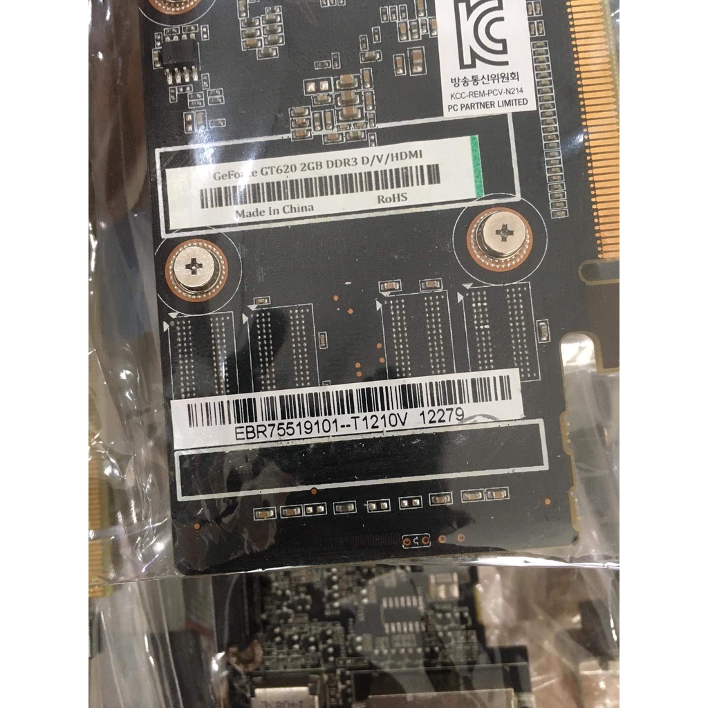 Card màn hình VGA GT 620 2G/DDR3 dùng cho Máy tính đồng bộ Dell - HP ( Bo lùn ) , Hàng tháo máy mới 99%, Bảo hành 01Th